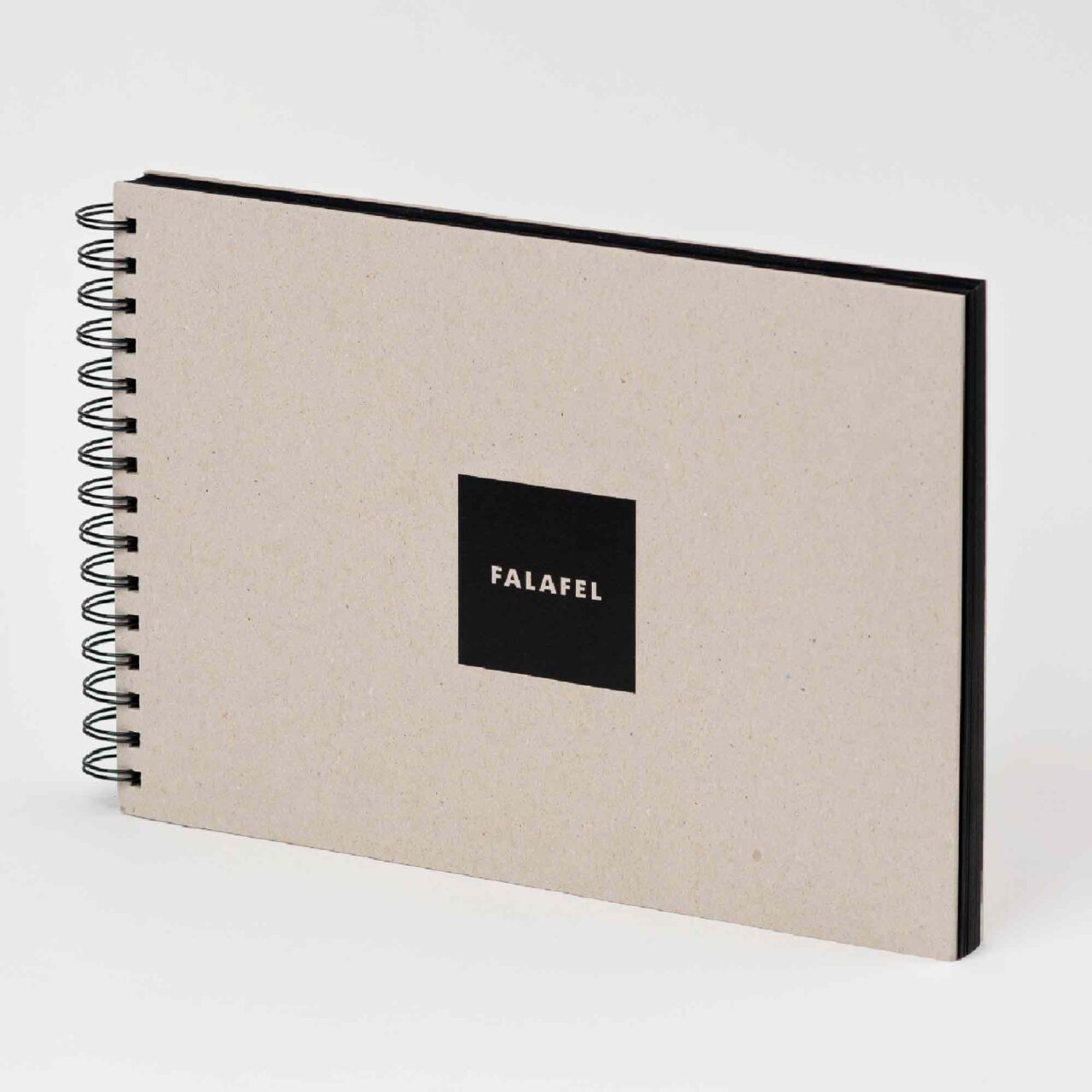 Скетчбук Falafel для графики с черной бумагой A4, 160 г/м², 62л