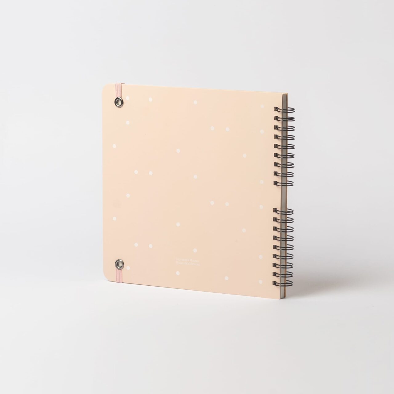 Скетчбук на пружине для графики и акварели 19×19 см, 180 г/м², 25 листов, бежево-розовый